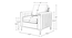 Rafeal Lounge Chair (Grey) by Urban Ladder - Design 1 Dimension - 858141