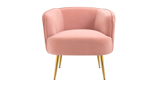 Leiser Accent Chair (Pink) by Urban Ladder - Design 1 Side View - 858159