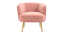 Leiser Accent Chair (Pink) by Urban Ladder - Design 1 Side View - 858159