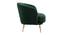 Citium Accent Chair (Green) by Urban Ladder - Design 1 Side View - 858161