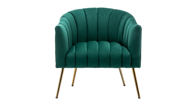 Jella Accent Chair (Green) by Urban Ladder - Design 1 Side View - 858175