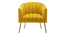 Jella Accent Chair (Yellow) by Urban Ladder - Design 1 Side View - 858179