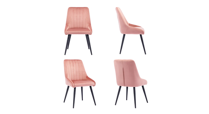Nico Side Chair (Pink) by Urban Ladder - Design 1 Side View - 858187