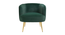 Leiser Accent Chair (Green) by Urban Ladder - Ground View Design 1 - 858199
