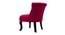 Donata Accent Chair (Red) by Urban Ladder - Ground View Design 1 - 858205