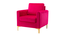 Rafeal Lounge Chair (Pink) by Urban Ladder - Front View Design 1 - 858234