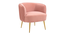 Leiser Accent Chair (Pink) by Urban Ladder - Front View Design 1 - 858238