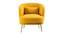 Citium Accent Chair (Yellow) by Urban Ladder - Front View Design 1 - 858240