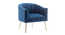 Jella Accent Chair (Blue) by Urban Ladder - Front View Design 1 - 858252