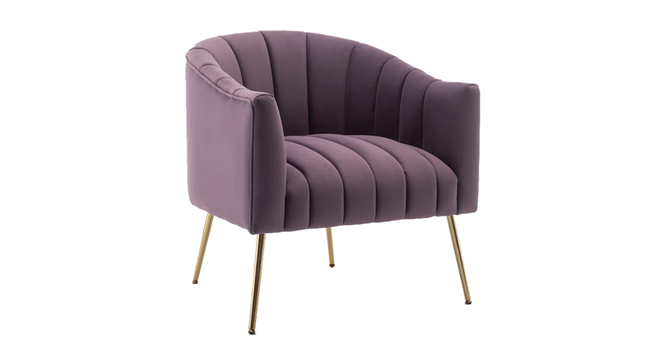 Jella Accent Chair (Purple) by Urban Ladder - Front View Design 1 - 858253