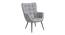 Lapis Accent Chair (Brown) by Urban Ladder - Front View Design 1 - 858254