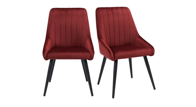 Nico Side Chair (Red) by Urban Ladder - Front View Design 1 - 858264