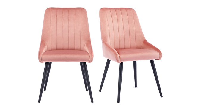 Nico Side Chair (Pink) by Urban Ladder - Front View Design 1 - 858265