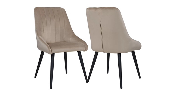 Nico Side Chair (Beige) by Urban Ladder - Front View Design 1 - 858271