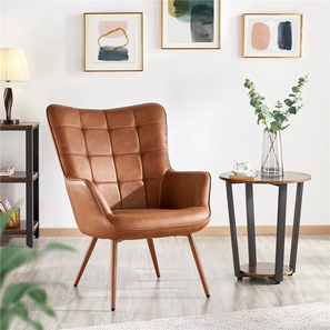 Lounge Chair in Brown Colour-image-6
