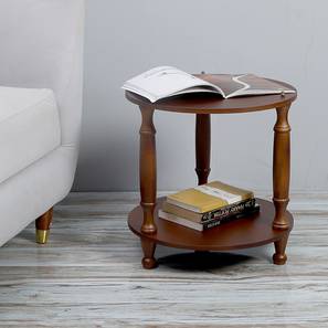 Thleonius Solid Wood Side Table in Polished Finish-image-7