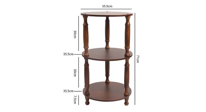 Ragnarok Bookshelf (Polished Finish) by Urban Ladder - Design 1 Side View - 858321