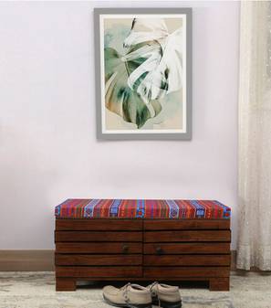 Shoe Rack In Gandipet Design Liliana Solid Wood Shoe Rack in Honey Oak Finish
