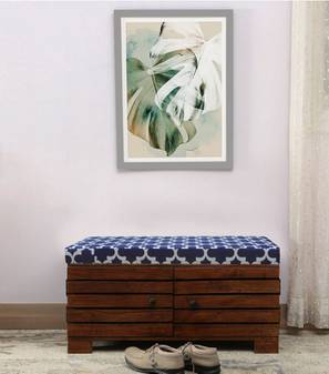 Liliana Solid Wood Shoe Rack in Honey Oak Finish