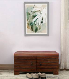 Liliana Solid Wood Shoe Rack in Honey Oak Finish