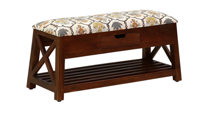 Vermount Solid Wood Bench In Provincial Teak (Teak Finish, Multicolor) by Urban Ladder - - 