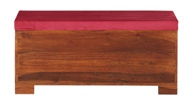 Liliana Solid Wood Shoe Rack In Honey Oak (Red, Honey Oak Finish) by Urban Ladder - - 