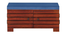 Liliana Solid Wood Shoe Rack In Honey Oak (Royal Blue, Honey Oak Finish) by Urban Ladder - - 