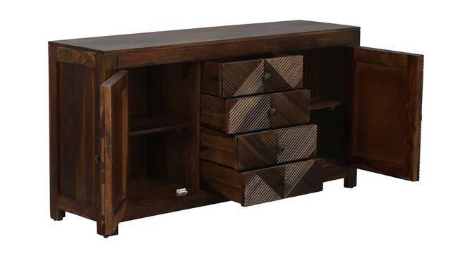 Kira Solid Wood Free Standing Sideboard (PROVINCIAL TEAK Finish) by Urban Ladder - - 858545