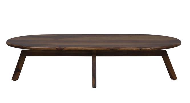 Sleek Ovaluxe Solid Wood Coffee Table (PROVINCIAL TEAK Finish) by Urban Ladder - - 858604