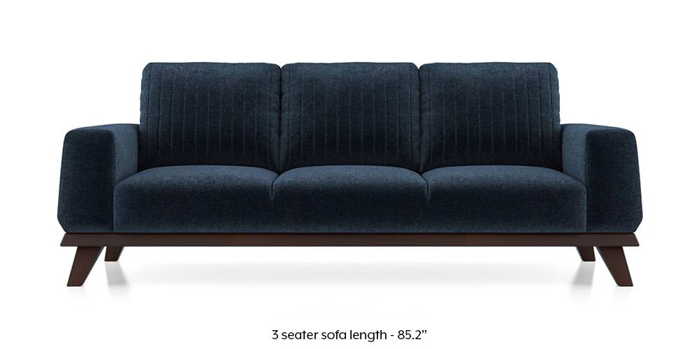 Granada Sofa (Cobalt Blue) (1-seater Custom Set - Sofas, None Standard Set - Sofas, Cobalt, Fabric Sofa Material, Regular Sofa Size, Regular Sofa Type) by Urban Ladder - - 