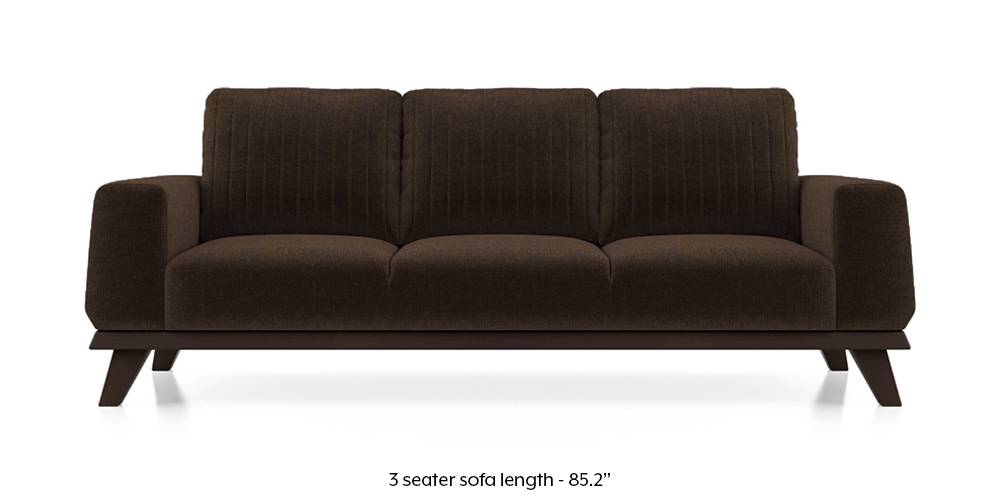 Granada Sofa (Dark Earth Brown) (1-seater Custom Set - Sofas, None Standard Set - Sofas, Dark Earth, Fabric Sofa Material, Regular Sofa Size, Regular Sofa Type) by Urban Ladder - - 