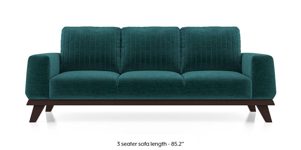Granada Sofa (Malibu Blue) (1-seater Custom Set - Sofas, None Standard Set - Sofas, Fabric Sofa Material, Regular Sofa Size, Malibu, Regular Sofa Type) by Urban Ladder - - 