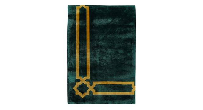 Sehar Green Rug (Green, 6 x 4 Feet Carpet Size) by Urban Ladder - Design 1 Side View - 859291