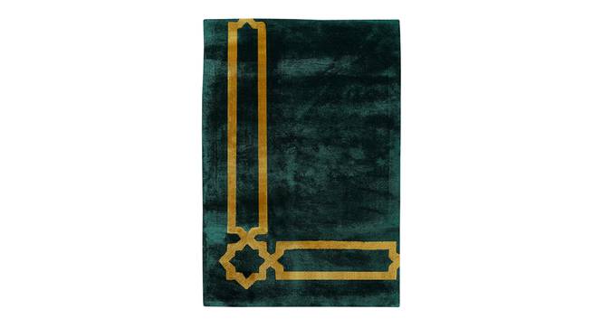 Sehar Green Rug (Green, 7 x 5 feet Carpet Size) by Urban Ladder - Design 1 Side View - 859292