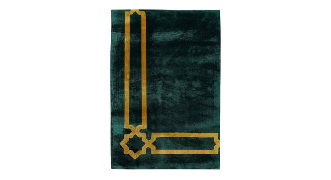 Sehar Green Rug (Green, 8 x 6 feet Carpet Size) by Urban Ladder - Design 1 Side View - 859293