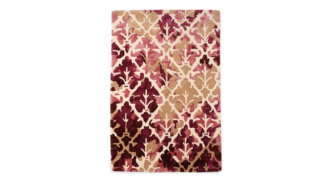 Pink Frida Rug (Pink, 6 x 4 Feet Carpet Size) by Urban Ladder - Front View Design 1 - 859325