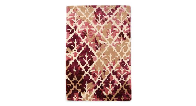 Pink Frida Rug (Pink, 7 x 5 feet Carpet Size) by Urban Ladder - Front View Design 1 - 859326