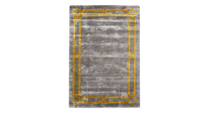 Sehar Grey Rug (Grey, 6 x 4 Feet Carpet Size) by Urban Ladder - Front View Design 1 - 859336
