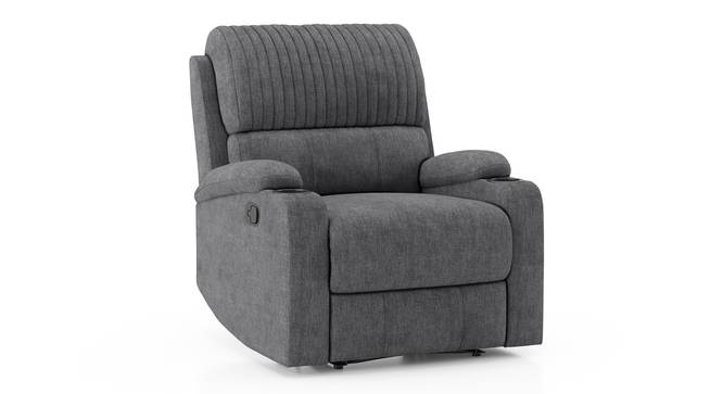 Dawson Single seater entertainment recliner in Stone Grey (One Seater, Stone Grey) by Urban Ladder - Cross View Design 1 - 860214