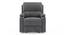 Dawson Single seater entertainment recliner in Stone Grey (One Seater, Stone Grey) by Urban Ladder - Front View Design 1 - 860215