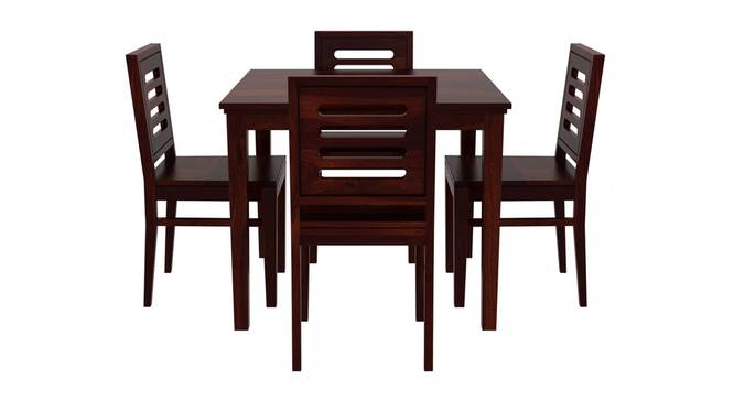 Casventa 4 Seater Dining Set (Walnut Finish) by Urban Ladder - Design 1 Side View - 860255