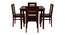 Casventa 4 Seater Dining Set (Walnut Finish) by Urban Ladder - Design 1 Side View - 860255