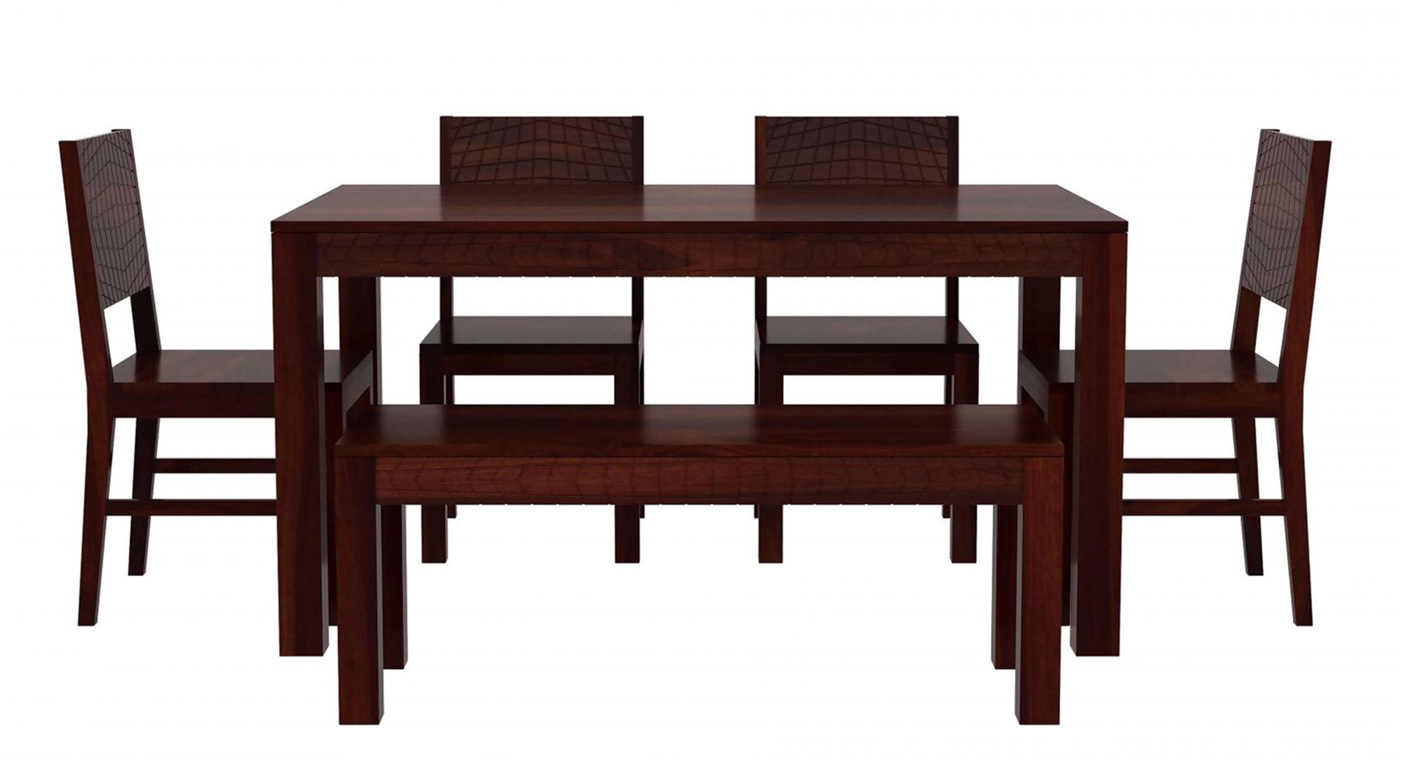 Noguchi Six Seater Dining Set With Bench Urban Ladder