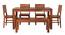 Parker Six Seater Dining Set With Bench (Honey Oak Finish) by Urban Ladder - Design 1 Side View - 860260
