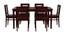 Danta 6 Seater Dining Set (Walnut Finish) by Urban Ladder - Design 1 Side View - 860261