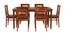 Epsilon 6 Seater Dining Set (Honey Oak Finish) by Urban Ladder - Design 1 Side View - 860262