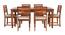 Gilmour 6 Seater Dining Set With 2 Drawer (Honey Oak Finish) by Urban Ladder - Design 1 Side View - 860264