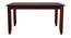 Wollman Six Seater Dining Set With Bench (Walnut Finish) by Urban Ladder - Rear View Design 1 - 860289