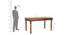 Kafano 6 Seater Dining Set With Rajastani Iron Jali (Honey Oak Finish) by Urban Ladder - Ground View Design 1 - 860310