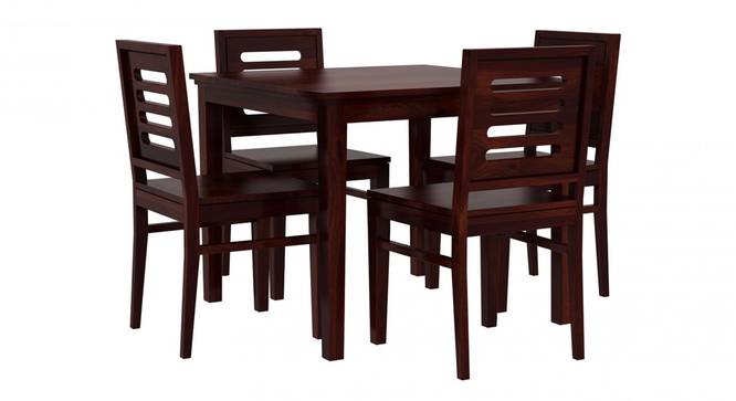 Casventa 4 Seater Dining Set (Walnut Finish) by Urban Ladder - Front View Design 1 - 860311